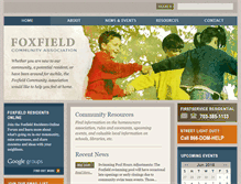Tablet Screenshot of foxfield.org